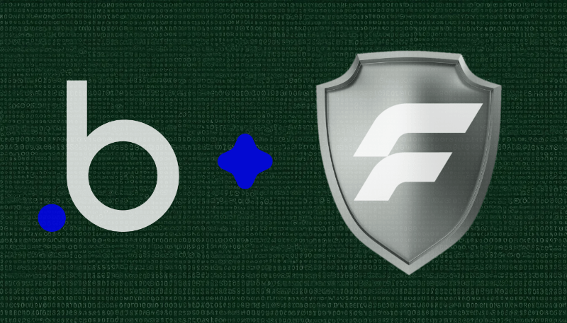 Imagem de uma aplicação Bubble protegida por um escudo metálico com cadeados dourados, destacando a segurança do aplicativo,